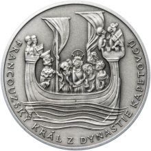 Ludvík IX. Francouzský - 800. výročí narození stříbro antik