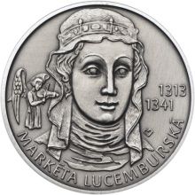 Markéta Lucemburská - 700. výročí narození Ag patina