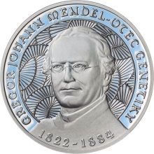Johan Gregor Mendel - stříbro Proof