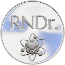 RNDr. - Titulární Medaille stříbrná