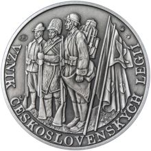 Založení československých legií - 100. výročí stříbro antik