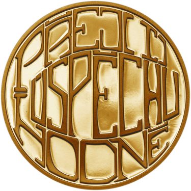 Náhled Averzní strany - ÚSPĚCH – Ryzí přání II - velká zlatá medaile 1 Oz