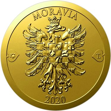 Náhled Averzní strany - 2020 - b.k. - Moravská orlice  - 1 dukát Au