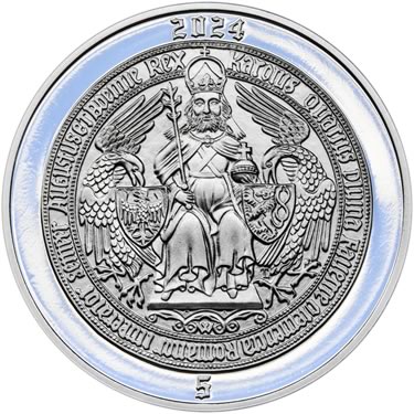 Náhled Reverzní strany - 2024 - Proof - Karel IV - 5 dukát Ag