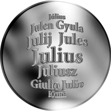 Náhled Averzní strany - Česká jména - Julius - stříbrná medaile