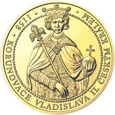Náhled Averzní strany - Korunovace Vladislava II českým králem - zlato b.k