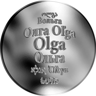 Náhled Averzní strany - Česká jména - Olga - stříbrná medaile