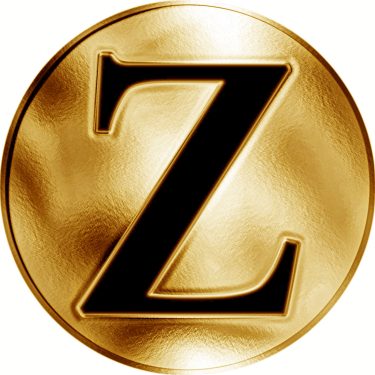 Náhled Reverzní strany - Česká jména - Zikmund - velká zlatá medaile 1 Oz